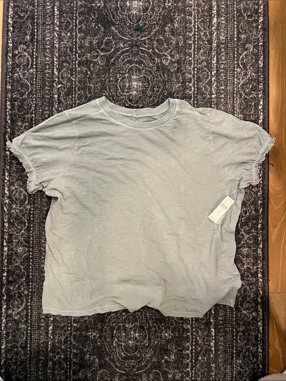 Pilcro Sage Ruffle Sleeve T-Shirt